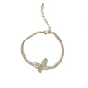 French exaggerated light luxury full diamond butterfly bracelet, unique style, fashionable and versatile, super dazzling jewelry source manufacturer Item Picture